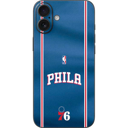 NBA Philadelphia 76ers Jersey iPhone 16 Plus Skin