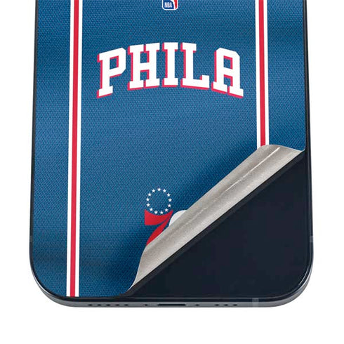 NBA Philadelphia 76ers Jersey iPhone 16 Plus Skin