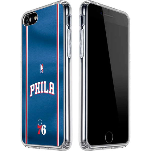 NBA Philadelphia 76ers Jersey iPhone SE (2nd & 3rd Gen) Clear Case