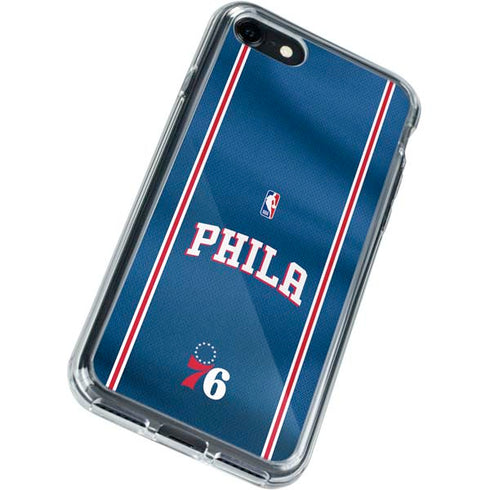 NBA Philadelphia 76ers Jersey iPhone SE (2nd & 3rd Gen) Clear Case