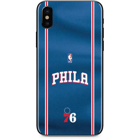 NBA Philadelphia 76ers Jersey iPhone X Skin
