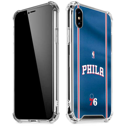 NBA Philadelphia 76ers Jersey iPhone X/XS Clear Case