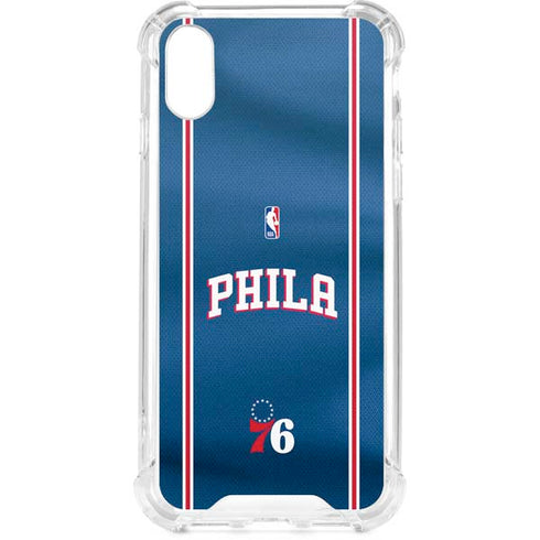 NBA Philadelphia 76ers Jersey iPhone XS Clear Case