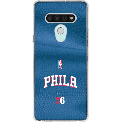 NBA Philadelphia 76ers Jersey LG Stylo 6 Clear Case