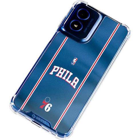 NBA Philadelphia 76ers Jersey Moto G 5G (2024) Clear Case