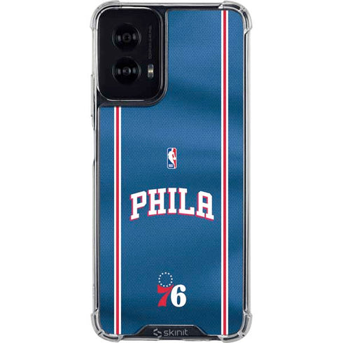 NBA Philadelphia 76ers Jersey Moto G Power 5G (2024) Clear Case