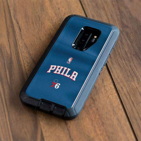 NBA Philadelphia 76ers Jersey Otterbox Defender Galaxy Skin