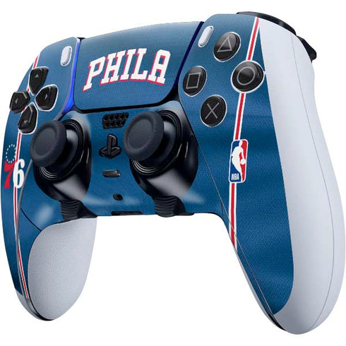 NBA Philadelphia 76ers Jersey PS5 DualSense Edge Pro Controller Skin