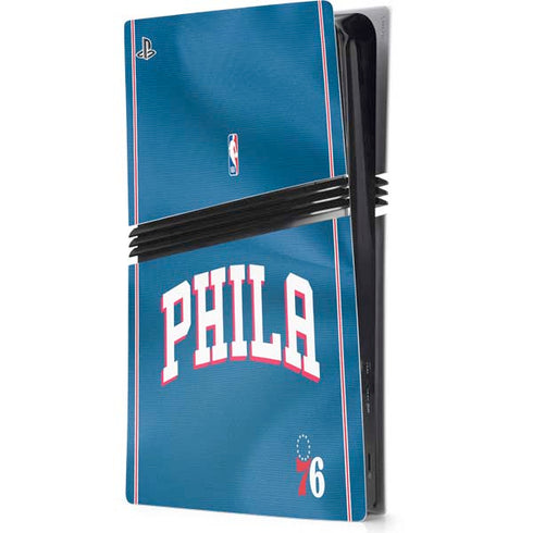 NBA Philadelphia 76ers Jersey PS5 Pro Console Skin