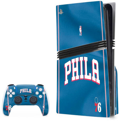 NBA Philadelphia 76ers Jersey PS5 Pro Disk Bundle Skin