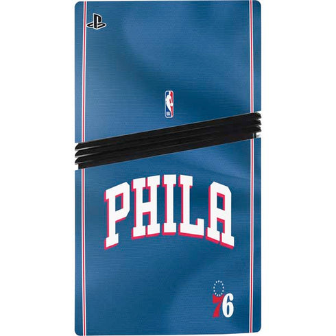 NBA Philadelphia 76ers Jersey PS5 Pro Disk Console Skin