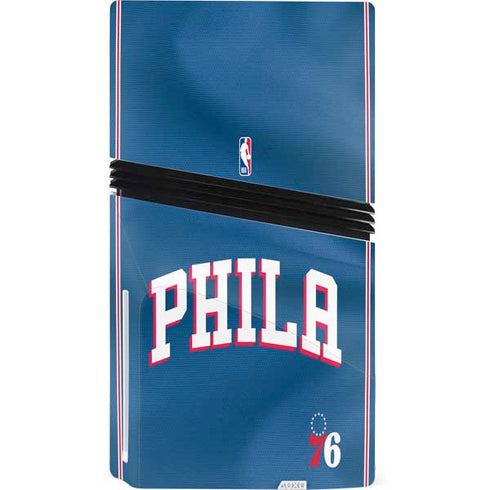 NBA Philadelphia 76ers Jersey PS5 Pro Disk Console Skin