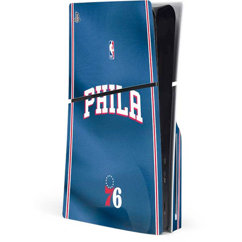 NBA Philadelphia 76ers Jersey PS5 Slim Disk Console Skin