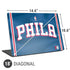 NBA Philadelphia 76ers Jersey Universal Laptop 18in (14.6 x 10.6in) Skin