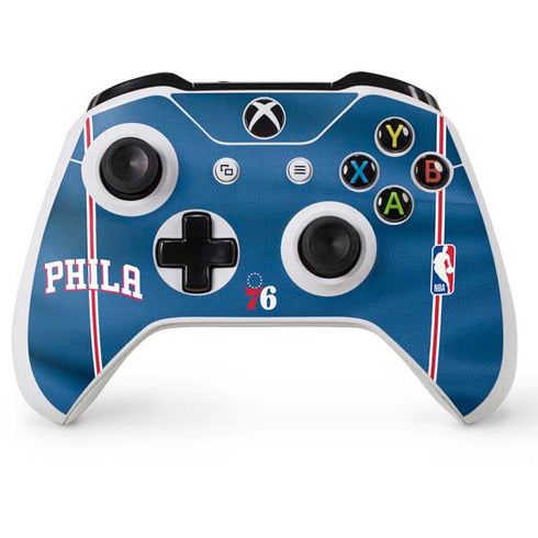 NBA Philadelphia 76ers Jersey Xbox One S Console and Controller Bundle Skin