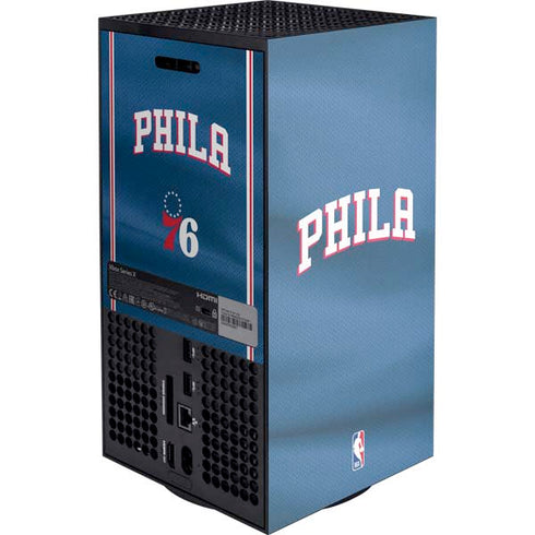 NBA Philadelphia 76ers Jersey Xbox Series X Console Skin