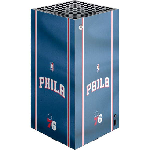 NBA Philadelphia 76ers Jersey XBox Series X Digital Edition Console Skin