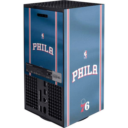 NBA Philadelphia 76ers Jersey XBox Series X Digital Edition Console Skin