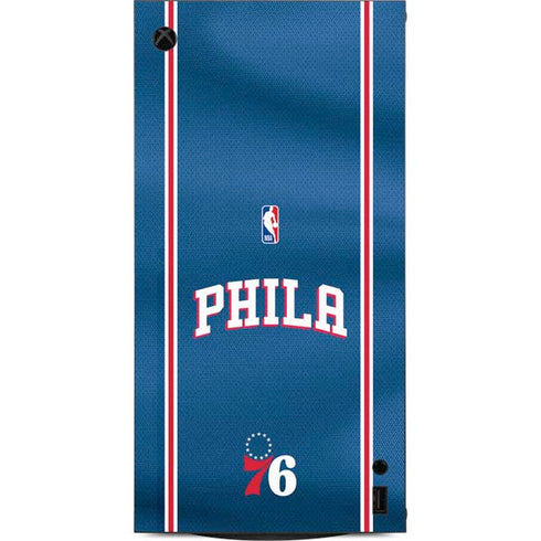 NBA Philadelphia 76ers Jersey XBox Series X Digital Edition Console Skin