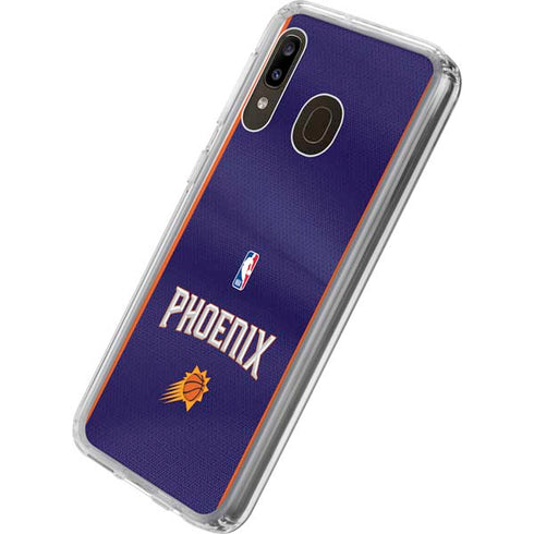NBA Phoenix Suns Jersey Galaxy A20 Clear Case