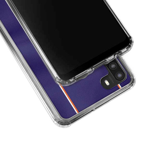 NBA Phoenix Suns Jersey Galaxy A21 Clear Case
