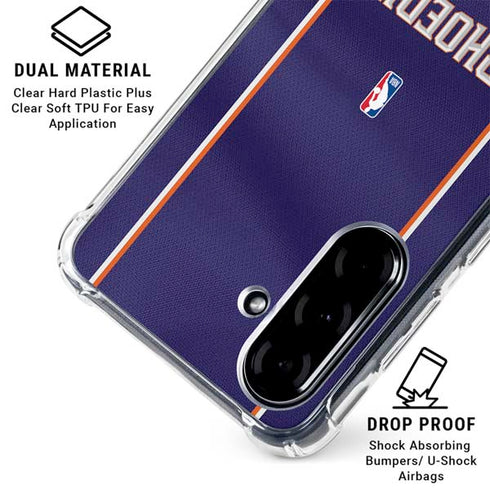 NBA Phoenix Suns Jersey Galaxy A36 5G Clear Case