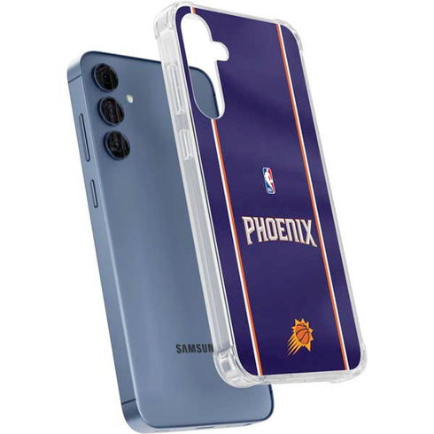NBA Phoenix Suns Jersey Galaxy A55 5G Clear Case