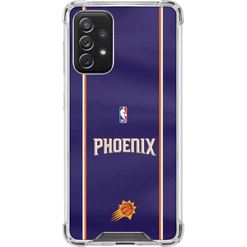 NBA Phoenix Suns Jersey Galaxy A72 5G Clear Case