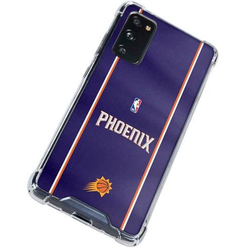 NBA Phoenix Suns Jersey Galaxy S20 FE Clear Case