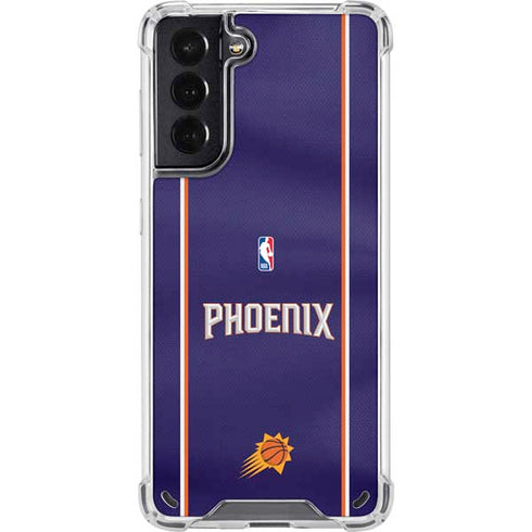 NBA Phoenix Suns Jersey Galaxy S21 5G Clear Case