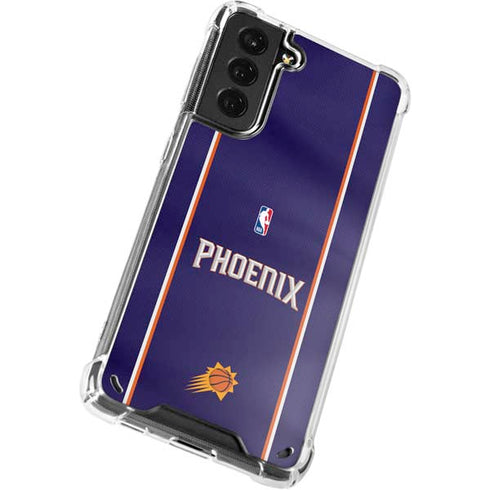 NBA Phoenix Suns Jersey Galaxy S21 Plus 5G Clear Case