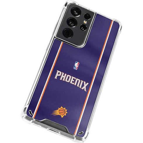 NBA Phoenix Suns Jersey Galaxy S21 Ultra 5G Clear Case