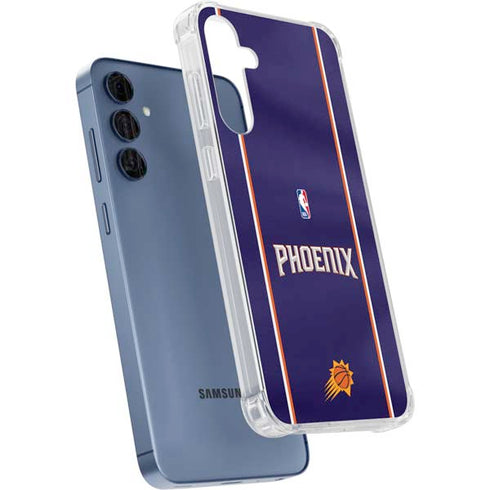 NBA Phoenix Suns Jersey Galaxy S24 Clear Case