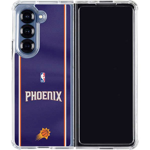 NBA Phoenix Suns Jersey Galaxy Z Fold6 Clear Case
