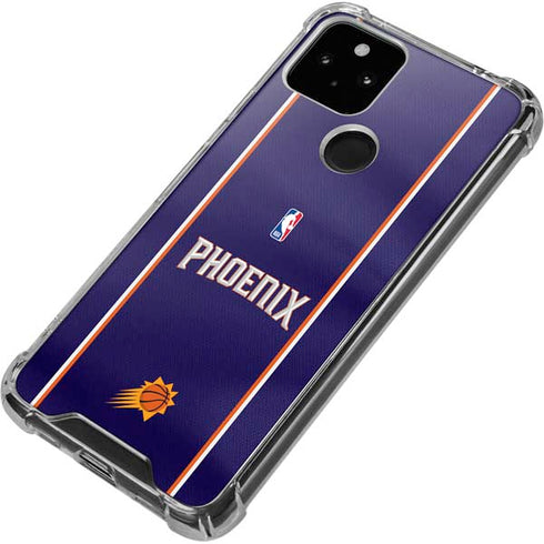 NBA Phoenix Suns Jersey Google Pixel 5a 5G Clear Case