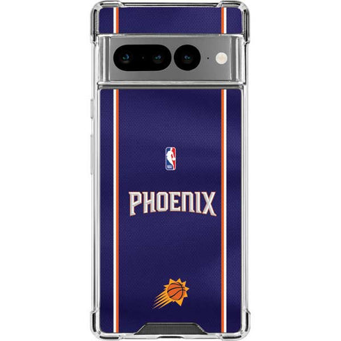 NBA Phoenix Suns Jersey Google Pixel 7 Pro Clear Case