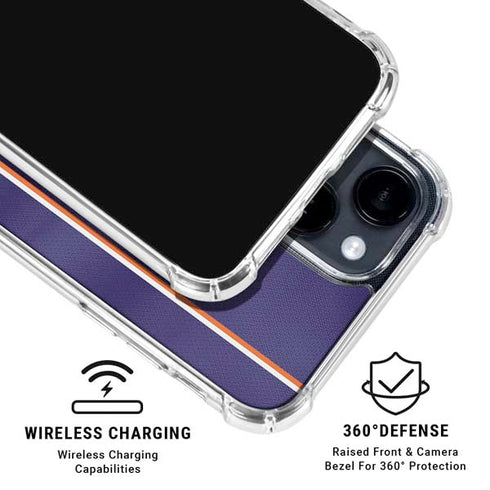 NBA Phoenix Suns Jersey iPhone 14 Plus Clear Case