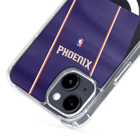 NBA Phoenix Suns Jersey iPhone 15 Plus MagSafe Case
