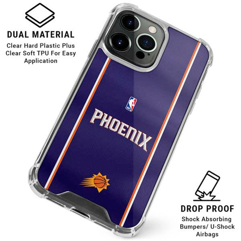 NBA Phoenix Suns Jersey iPhone 15 Pro Clear Case