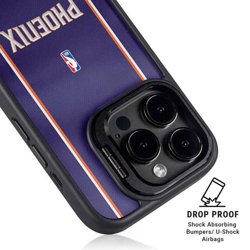 NBA Phoenix Suns Jersey iPhone 15 Pro Kickstand Case
