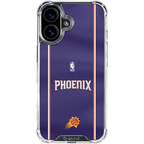 NBA Phoenix Suns Jersey iPhone 16 Clear Case