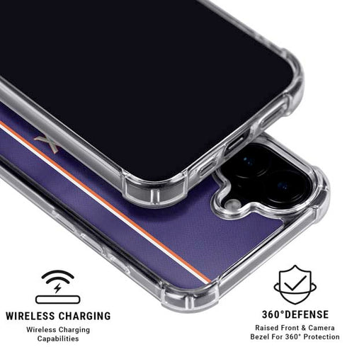 NBA Phoenix Suns Jersey iPhone 16 Clear Case