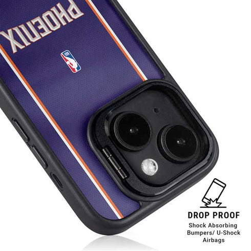 NBA Phoenix Suns Jersey iPhone 16 Plus Kickstand Case
