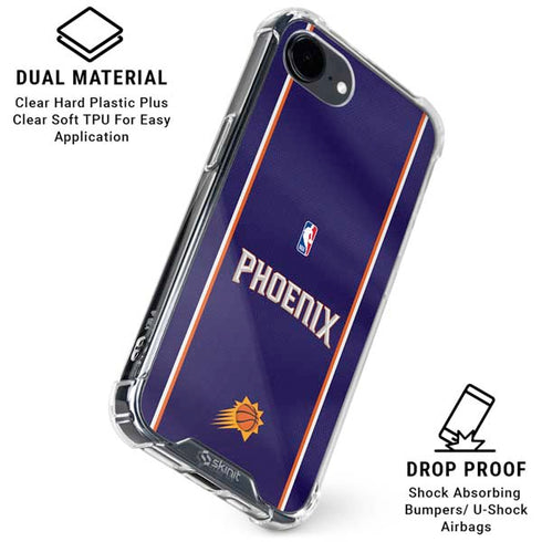 NBA Phoenix Suns Jersey iPhone 16e Clear Case
