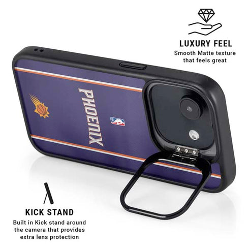 NBA Phoenix Suns Jersey iPhone 16e Kickstand Case