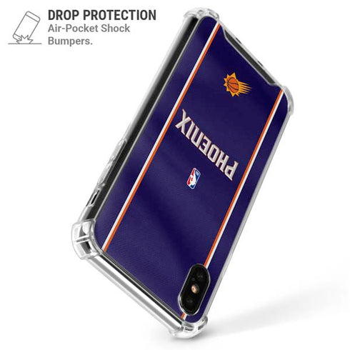 NBA Phoenix Suns Jersey iPhone XS Max Clear Case
