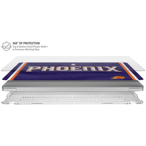NBA Phoenix Suns Jersey MacBook Air 15in (2023-2025) Case plus Skin