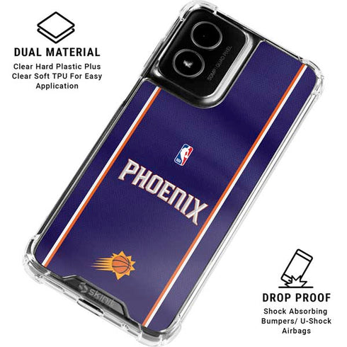 NBA Phoenix Suns Jersey Moto G Power 5G (2024) Clear Case