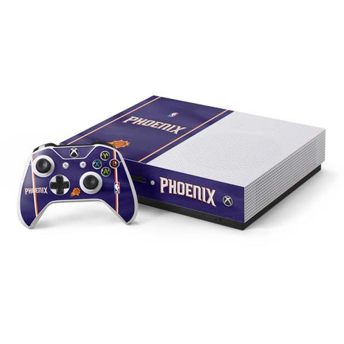 NBA Phoenix Suns Jersey Xbox One S Console and Controller Bundle Skin