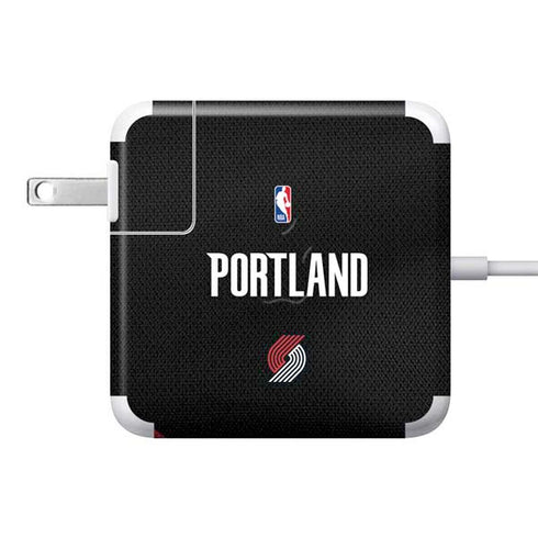NBA Portland Trail Blazers Jersey 85W Power Adapter (15 and 17 inch MacBook Pro Charger) Skin
